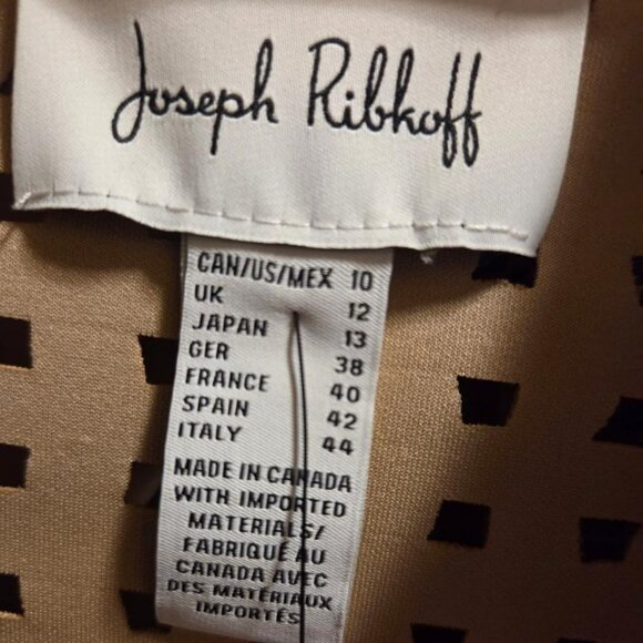 Joseph Ribkoff Laser Cut Suede cover up Jacket - Picture 4 of 9